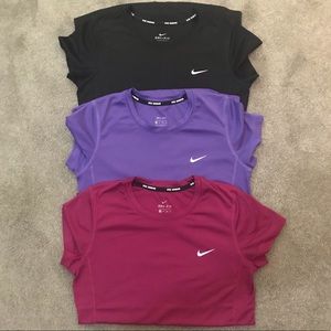 3 Pair Women’s Nike Dri-FIT Running Shirts